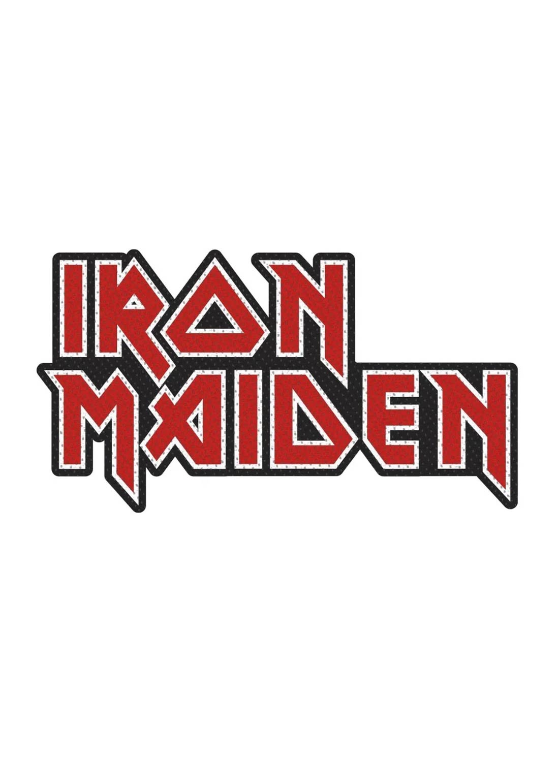 Iron Maiden-logo-patch med udskæring