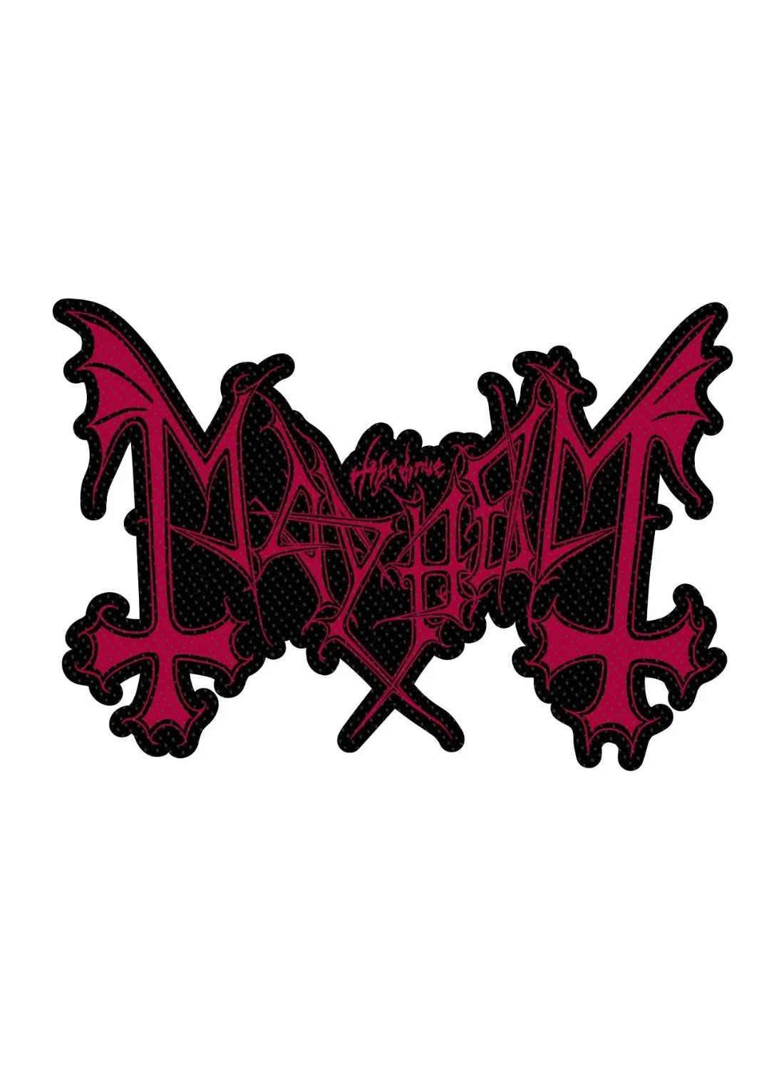 Mayhem-logo-udskæringsmærke