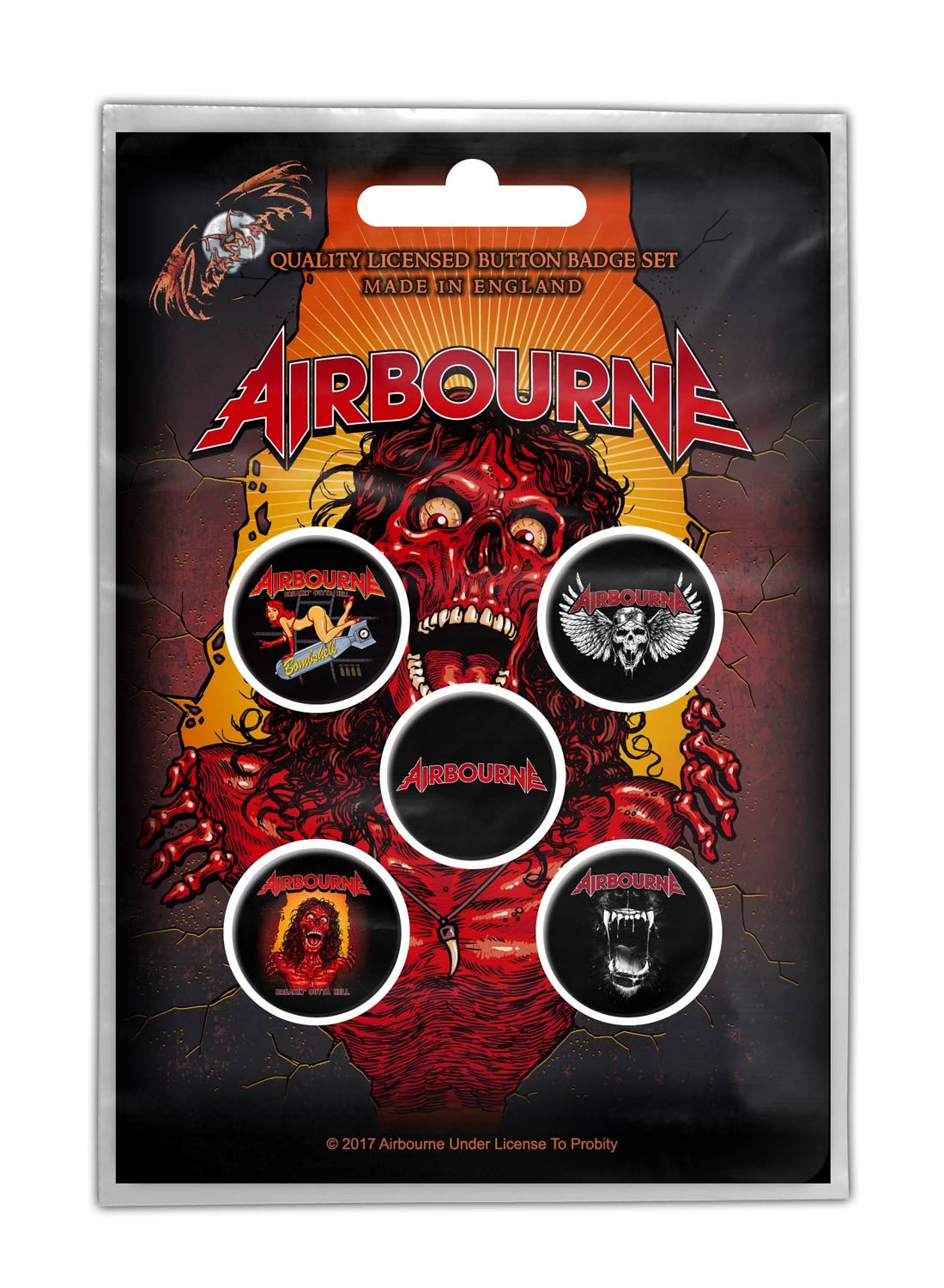 Airbourne Breakin' Outta Hell-badgepakke