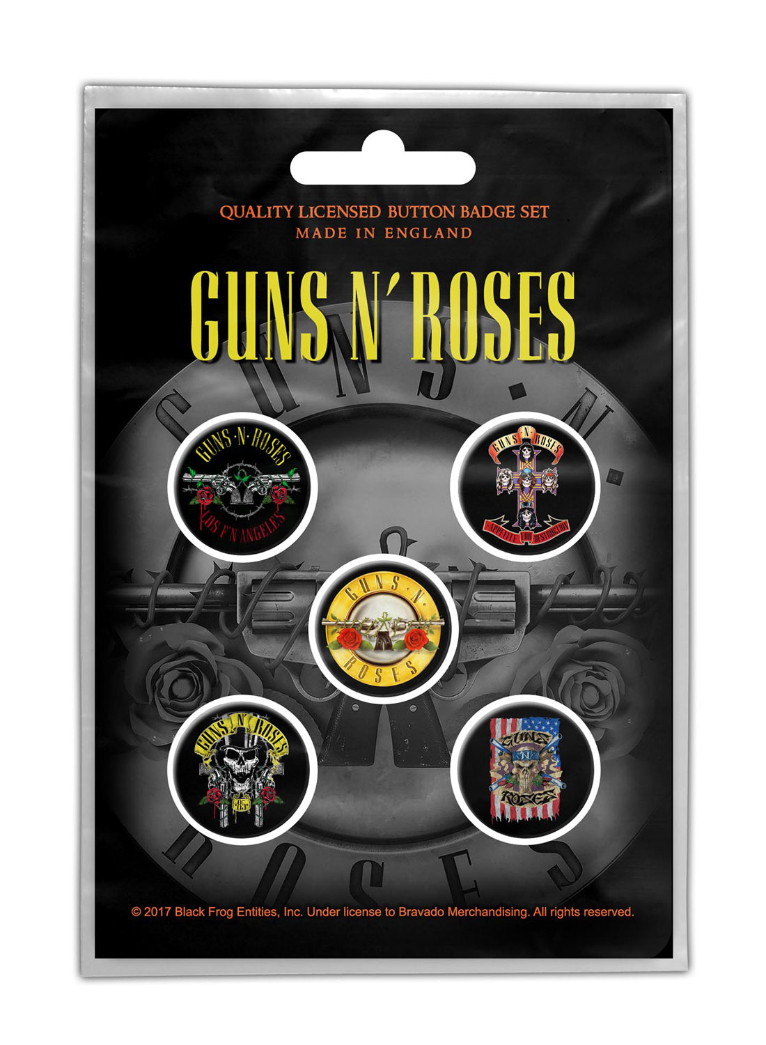 Guns 'N' Roses Bullet Logo Badge-pakke