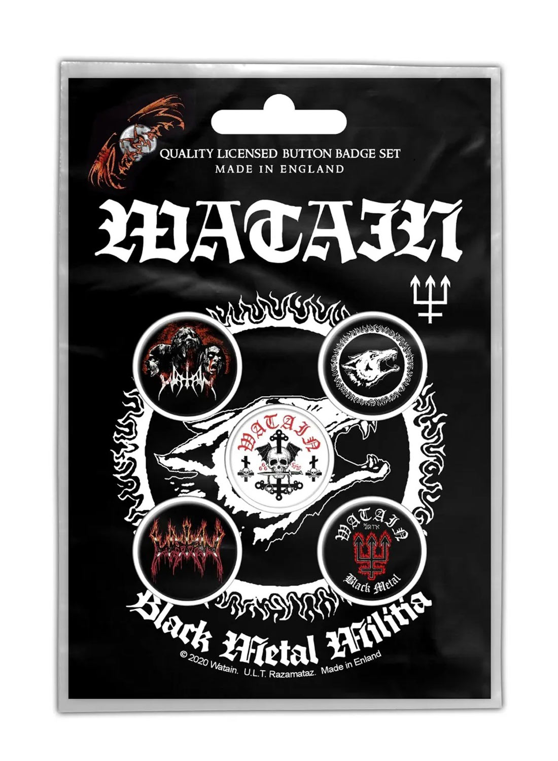 Watain Black Metal Militia Badge-pakke