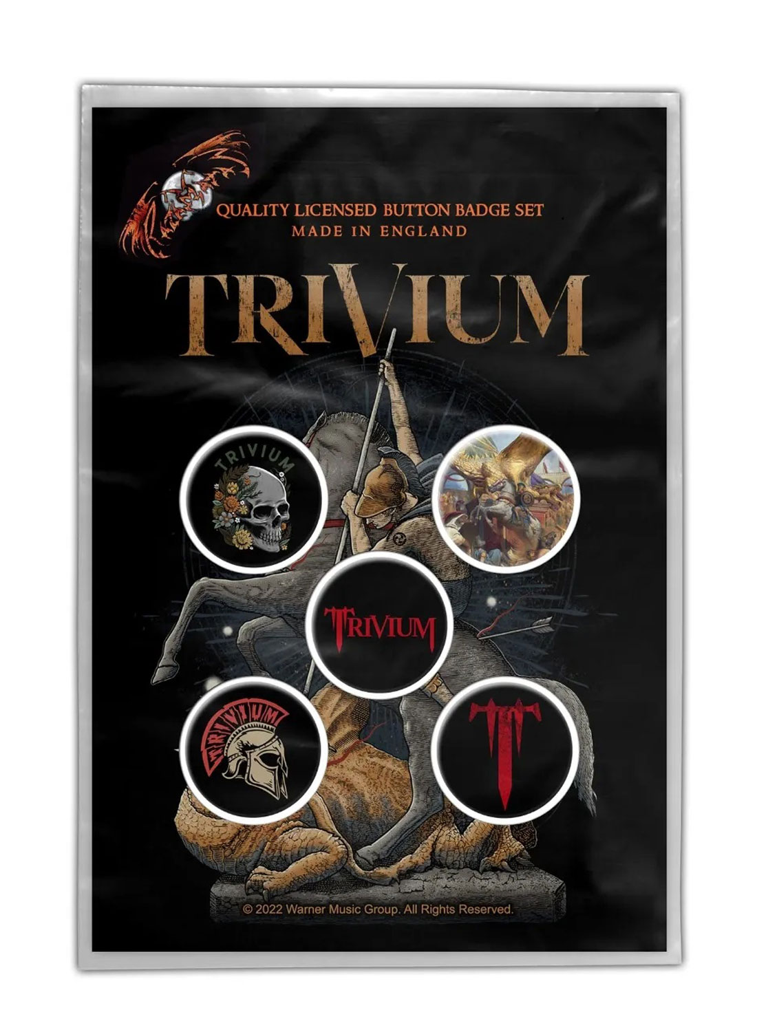 Trivium i dragens hof Badge-pakke