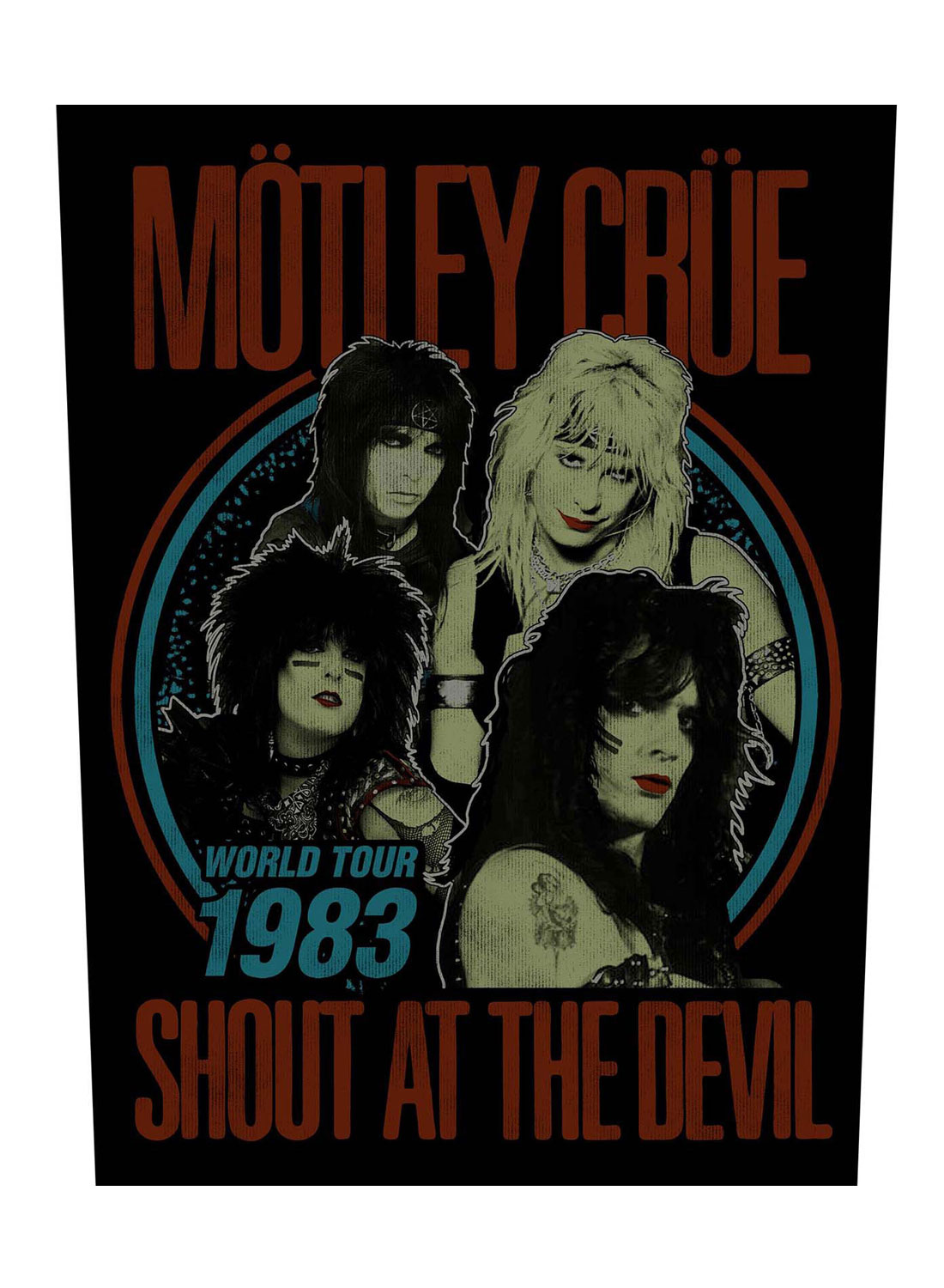 Mötley Crue Devil World Tour 83 Rygmærke