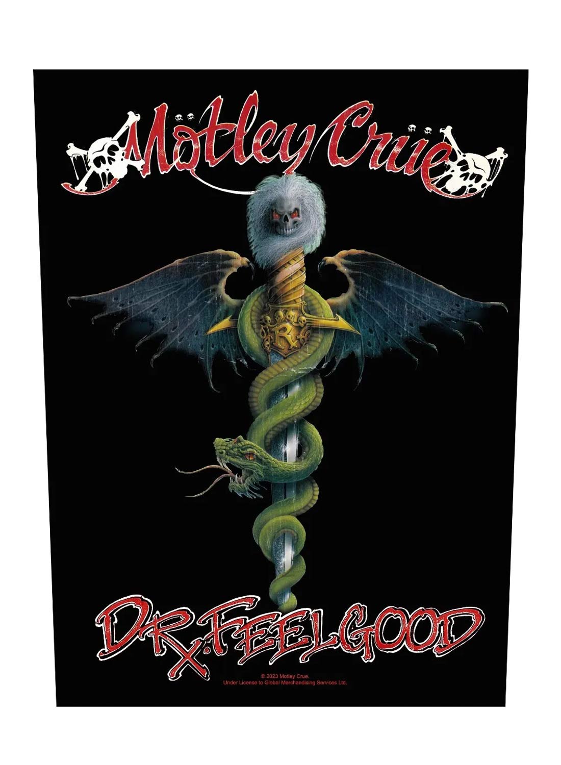 Mötley Crue Dr Feelgood Rygmærke