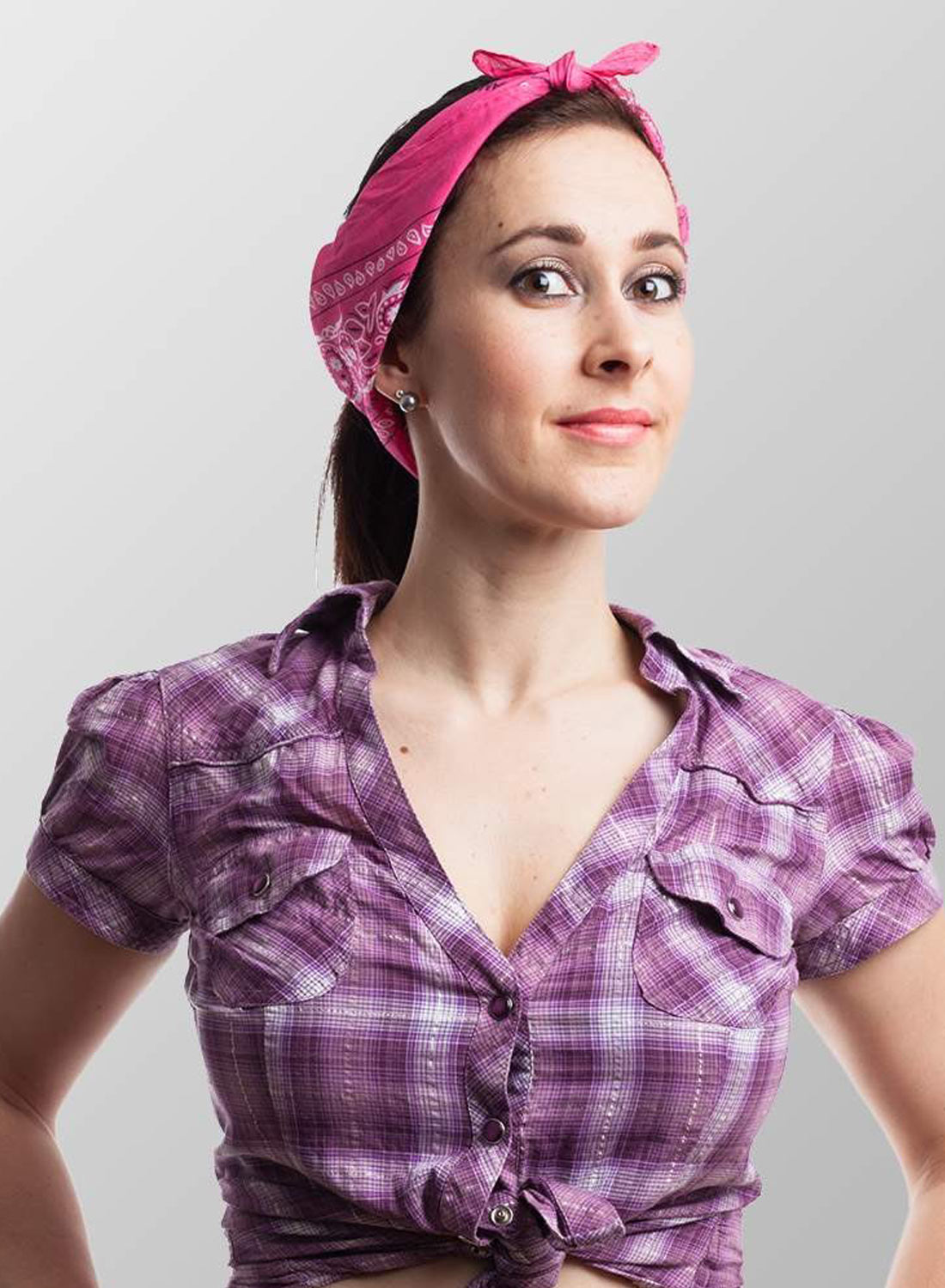 Paisley Bandana Lyserød