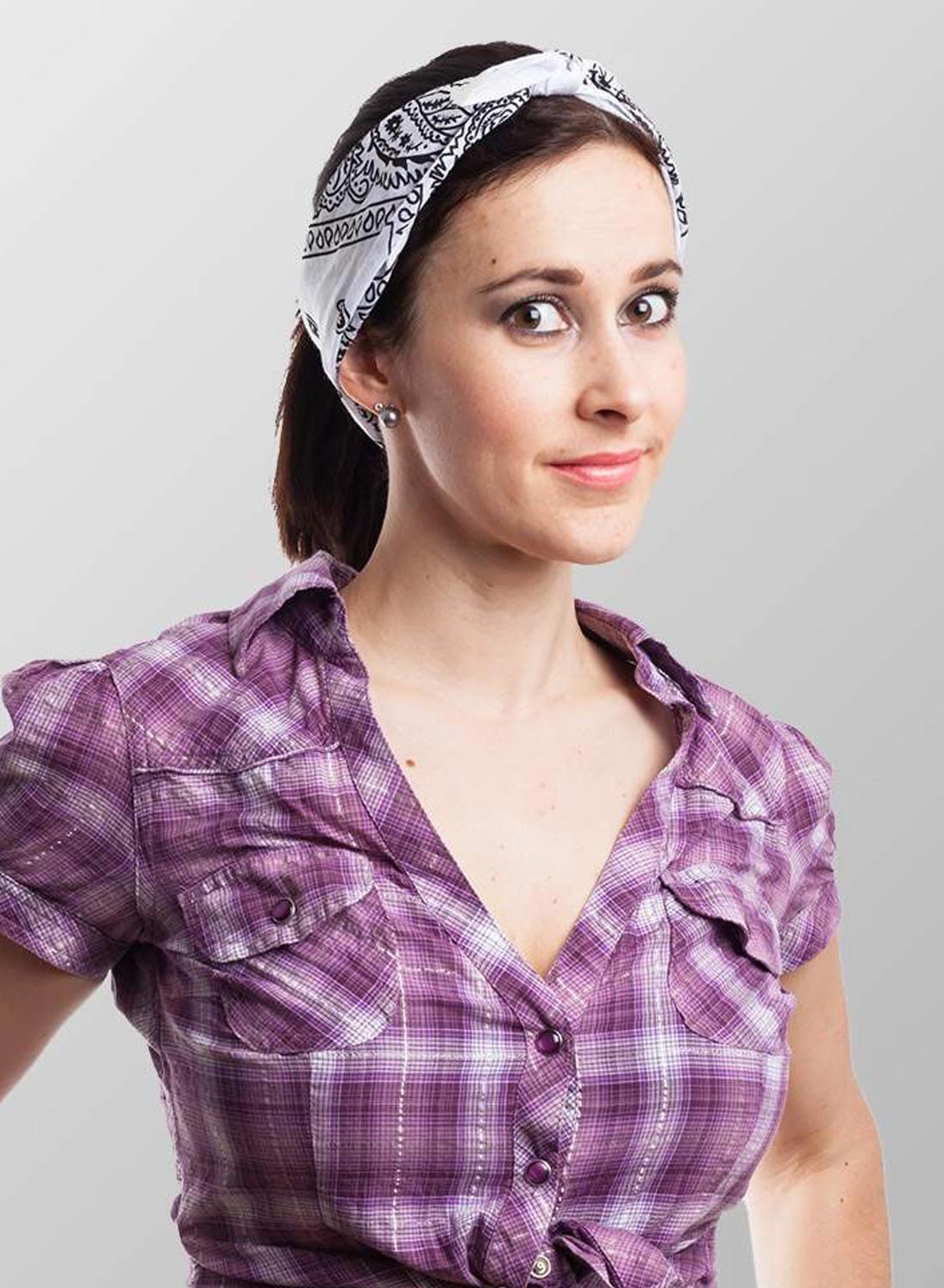 Paisley Bandana Hvid