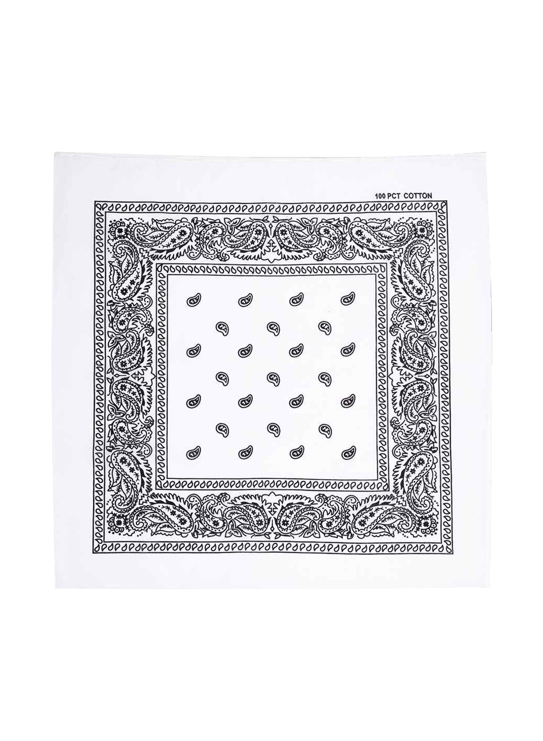 Paisley Bandana Hvid