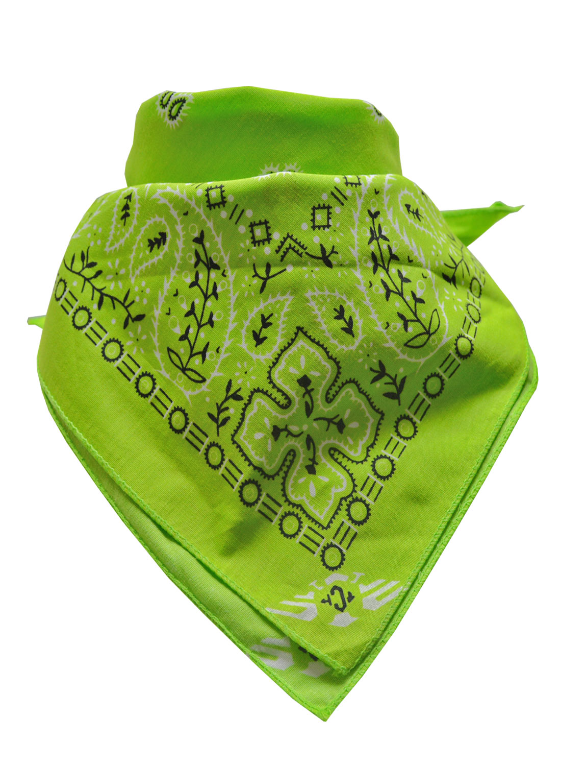 Paisley Bandana Limegrøn