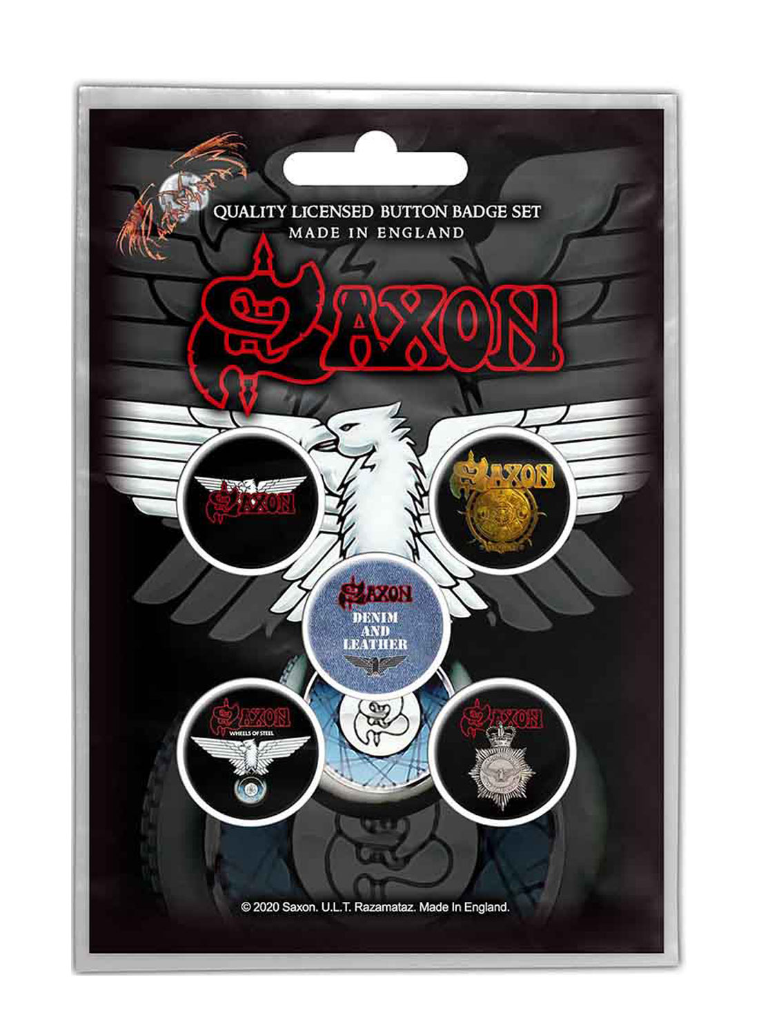 Saksiske hjul af stål badgepakke