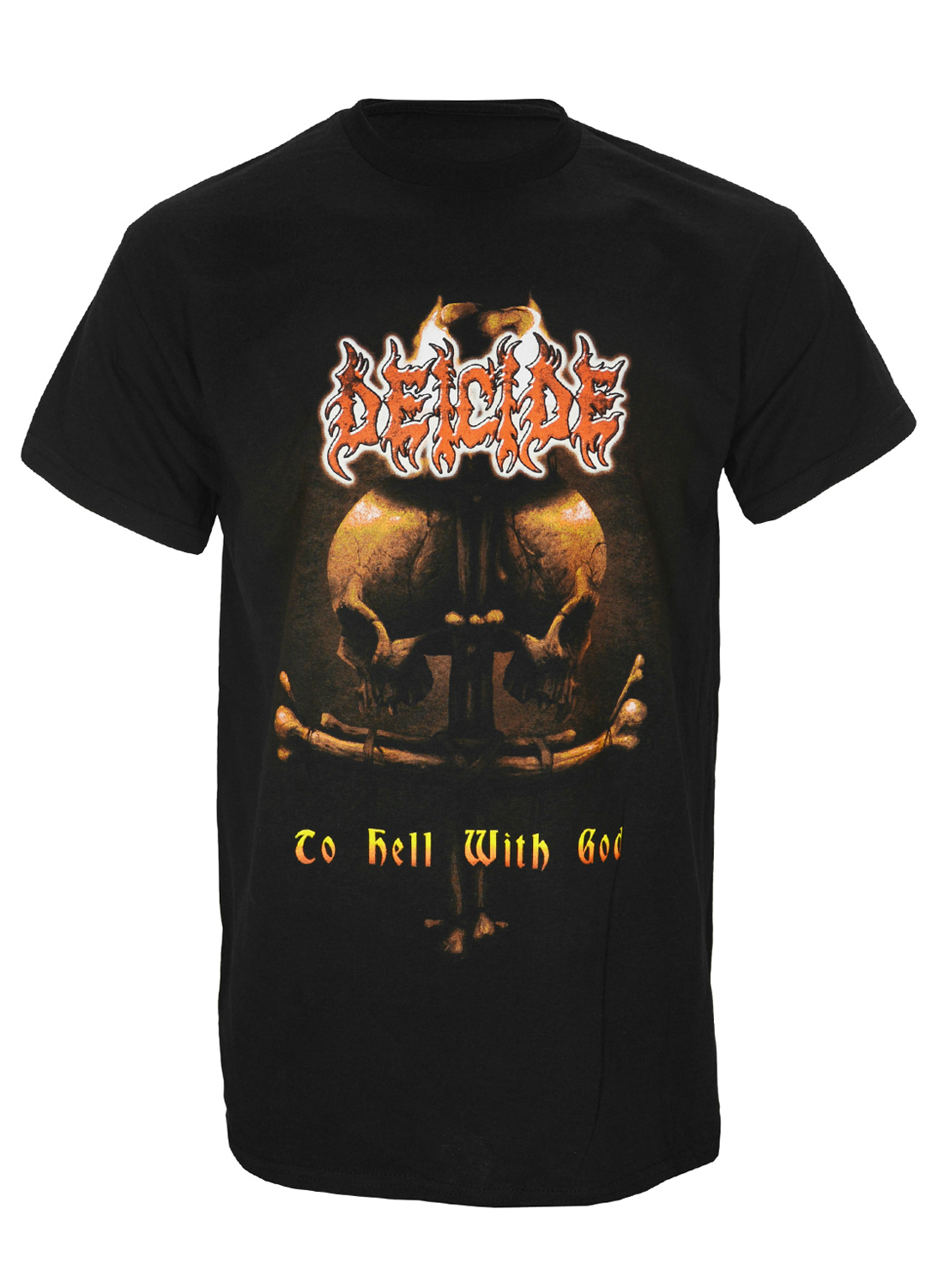 Deicide To Hell With God Skulls T-shirt