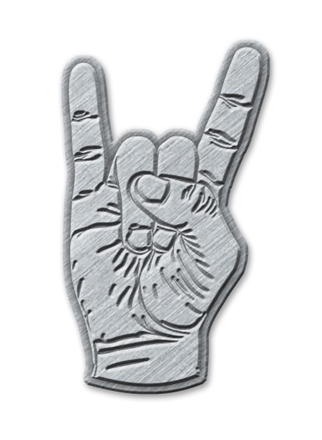 Djævlehorn metal nål badge