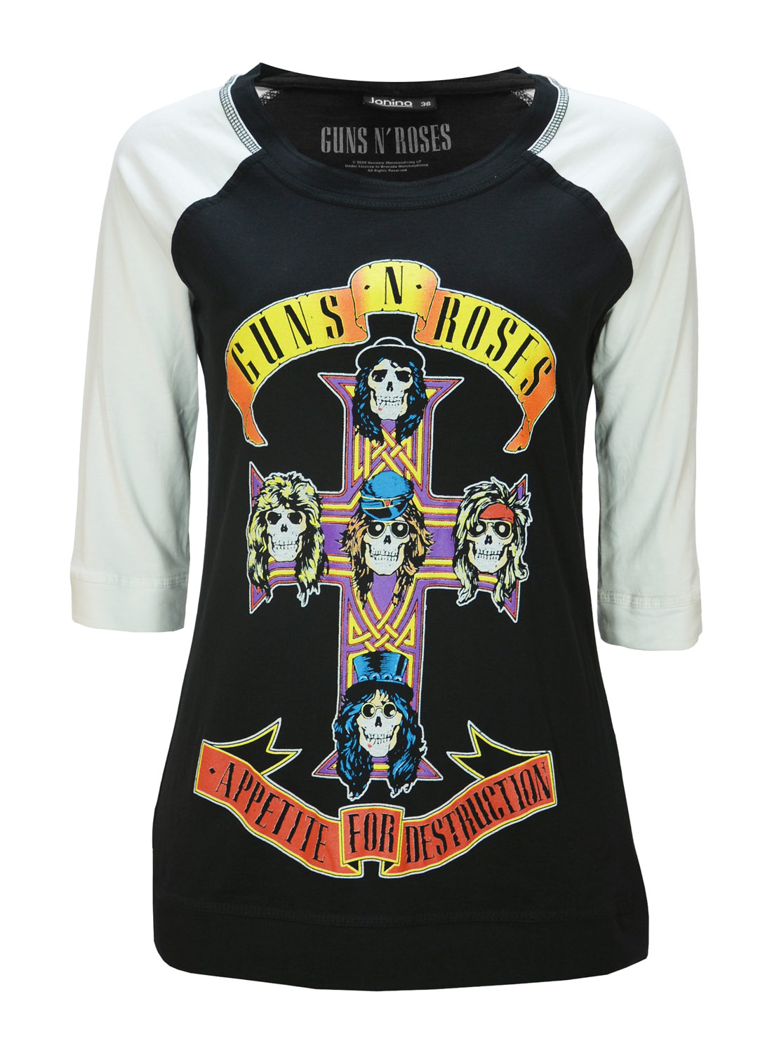 Guns 'N' Roses Appetite for Destruction Raglan-top til piger