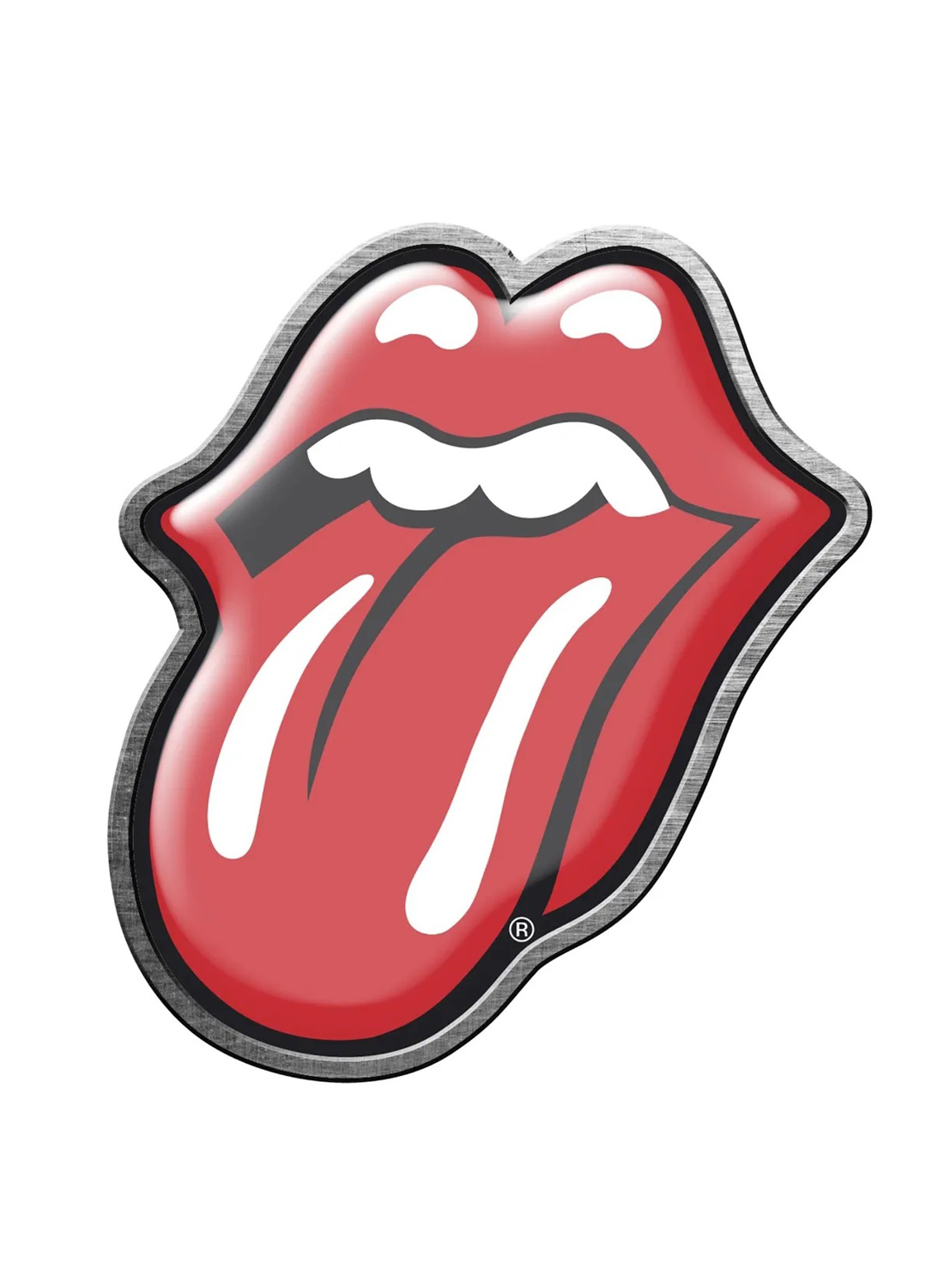 Rolling Stones tunge metal nål badge