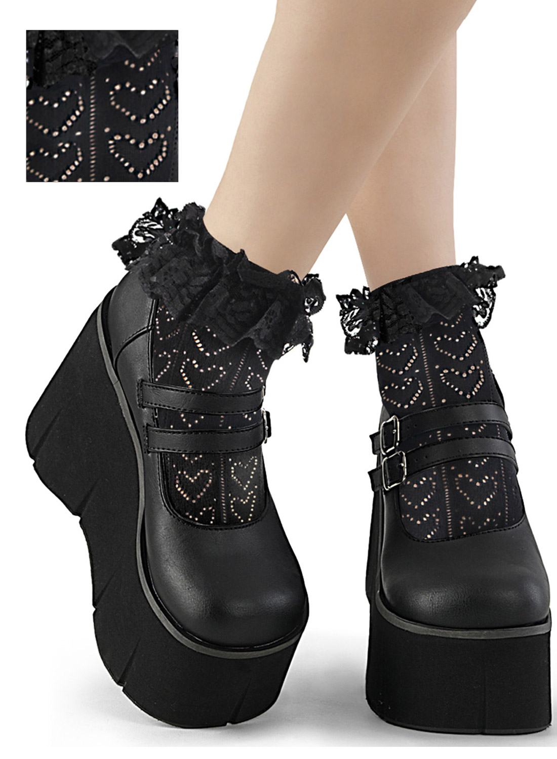 Sorte flæseharpikssokker