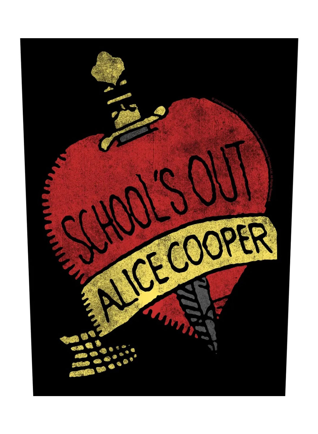 Alice Cooper School Out rygmærke