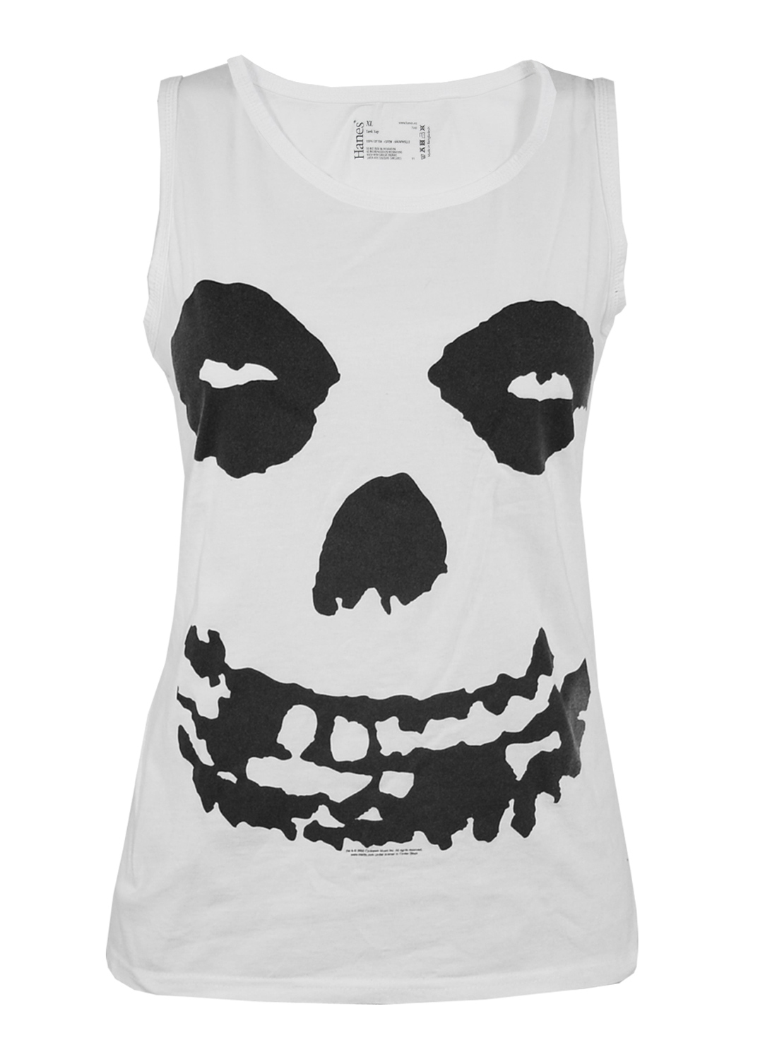 Misfits Face Hvid Girly Tanktop