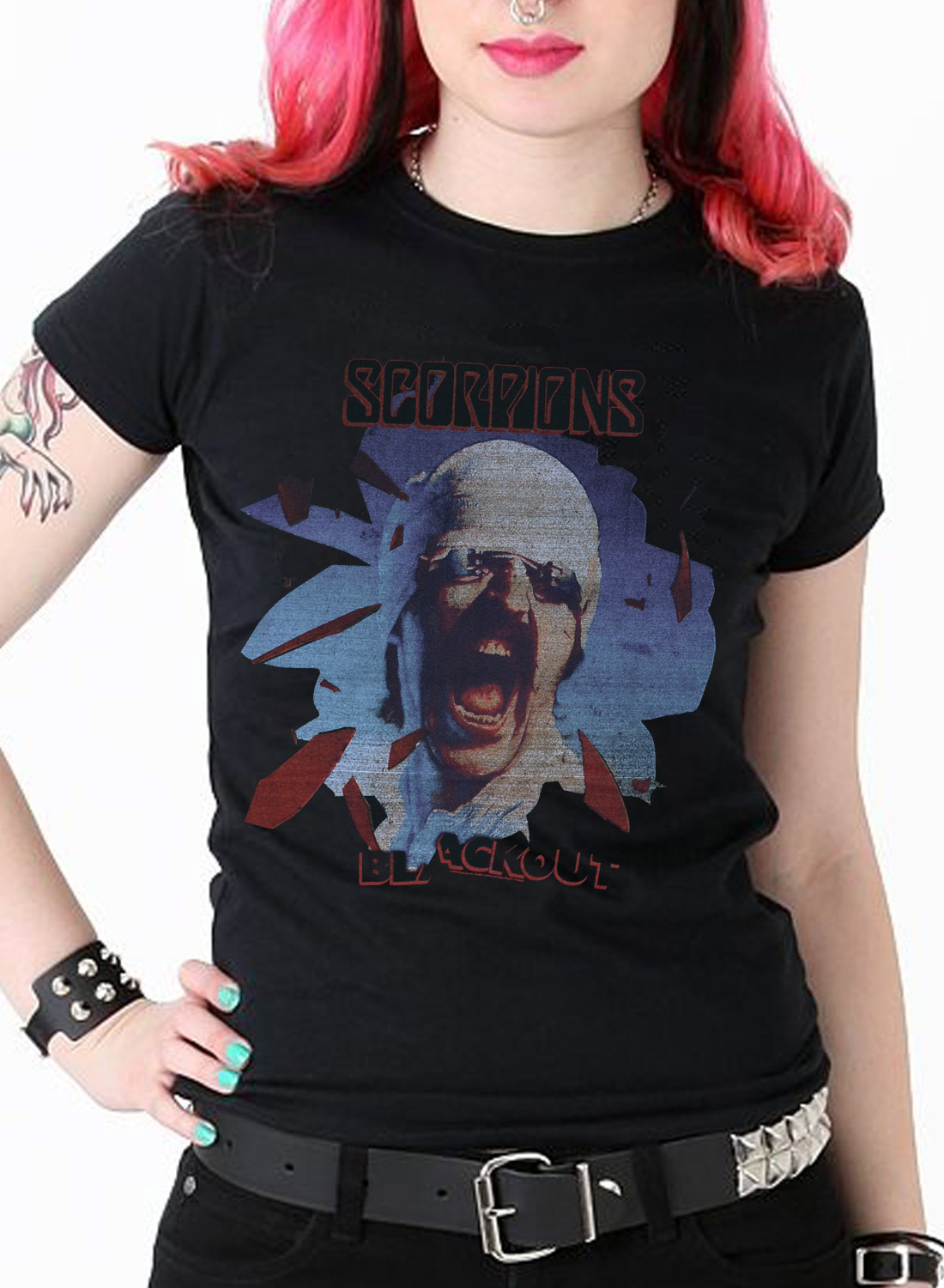 Scorpions Blackout Girly Top