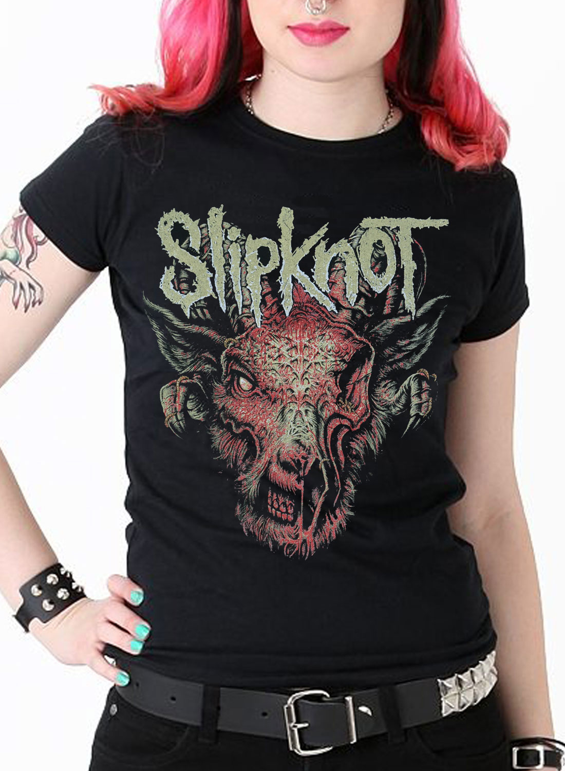 Slipknot Infected Goat Girly Top