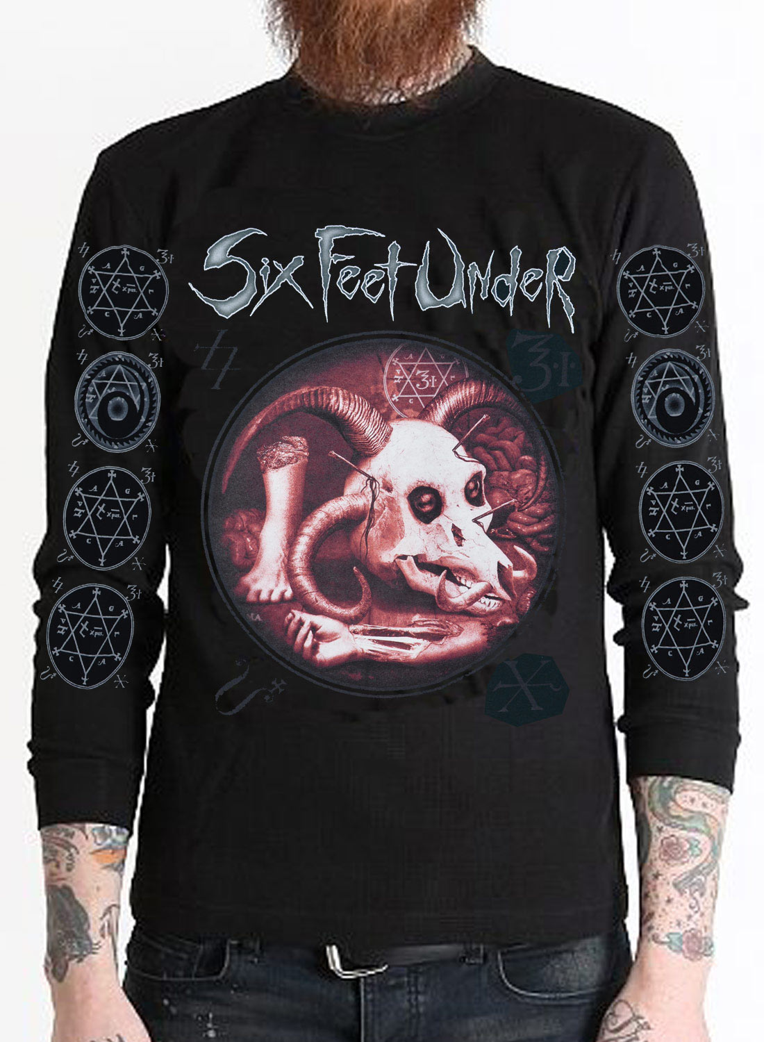 Six Feet Under Euro Tour Langærmet T-shirt