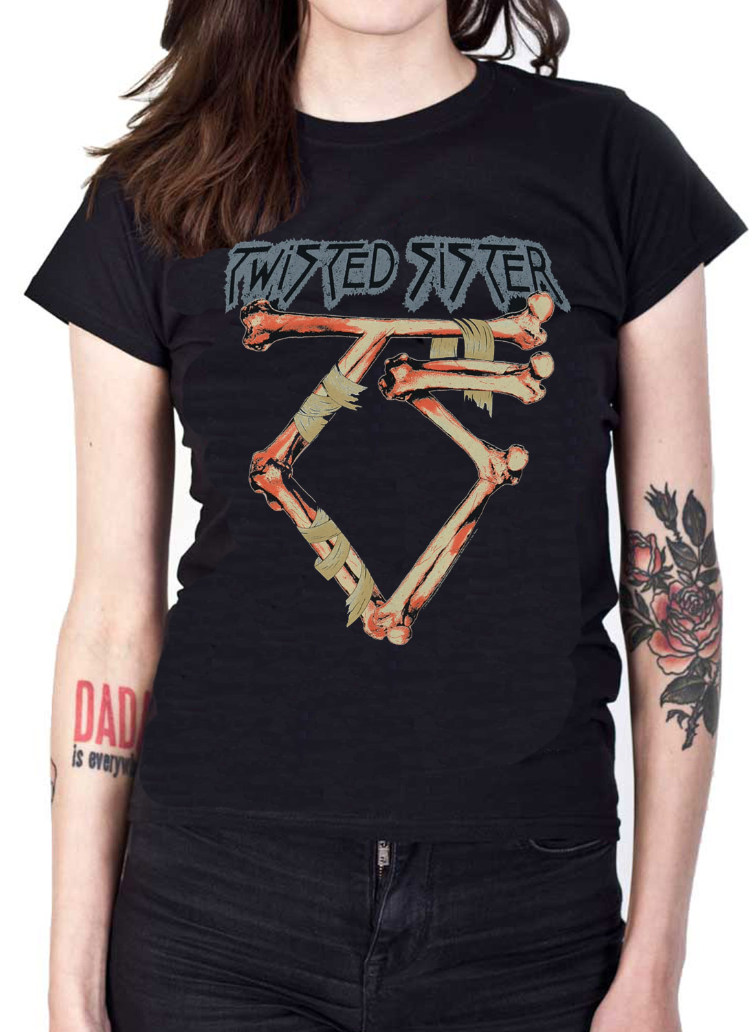 Twisted Sister Bone Logo Top