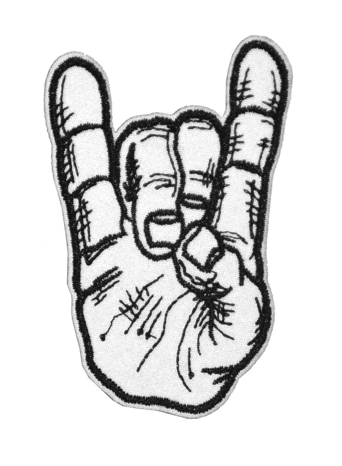 Broderet mærke med Horns-skilt