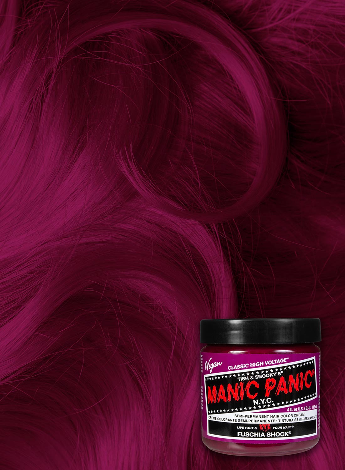 Klassisk fuchsia støddæmper