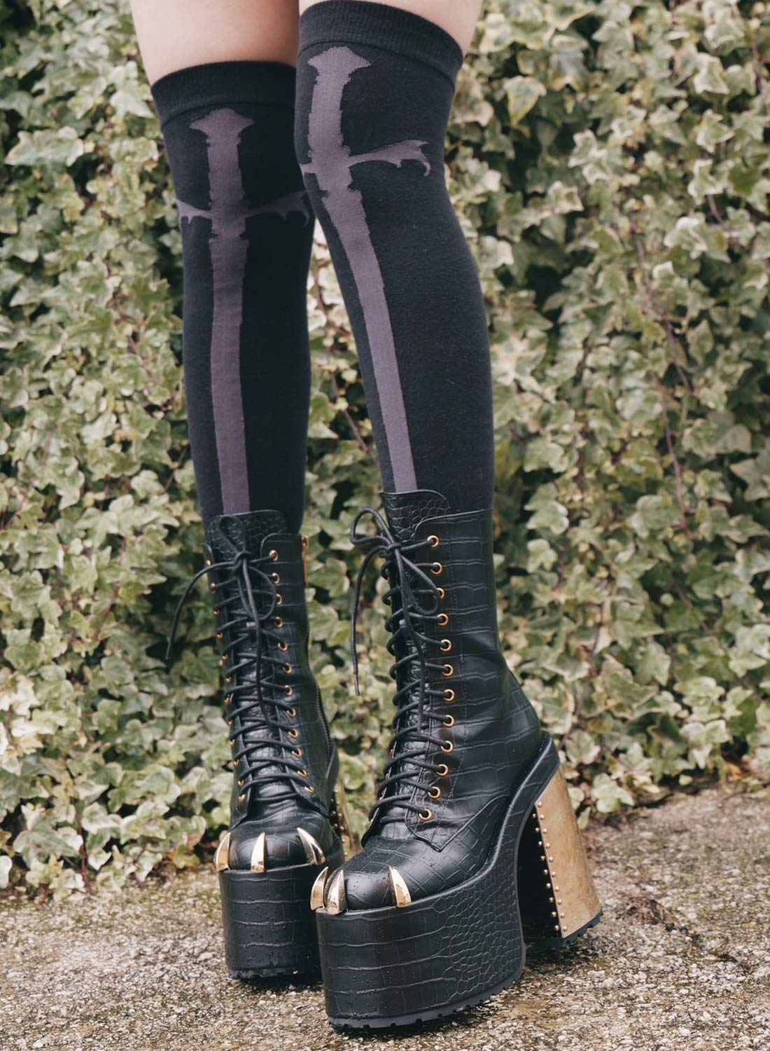 Killstar Swordstorm knælange sokker