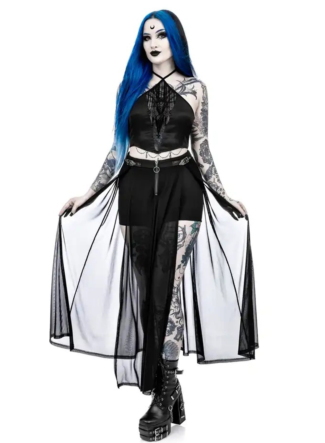 Restyle Shadows Maxi Nederdel