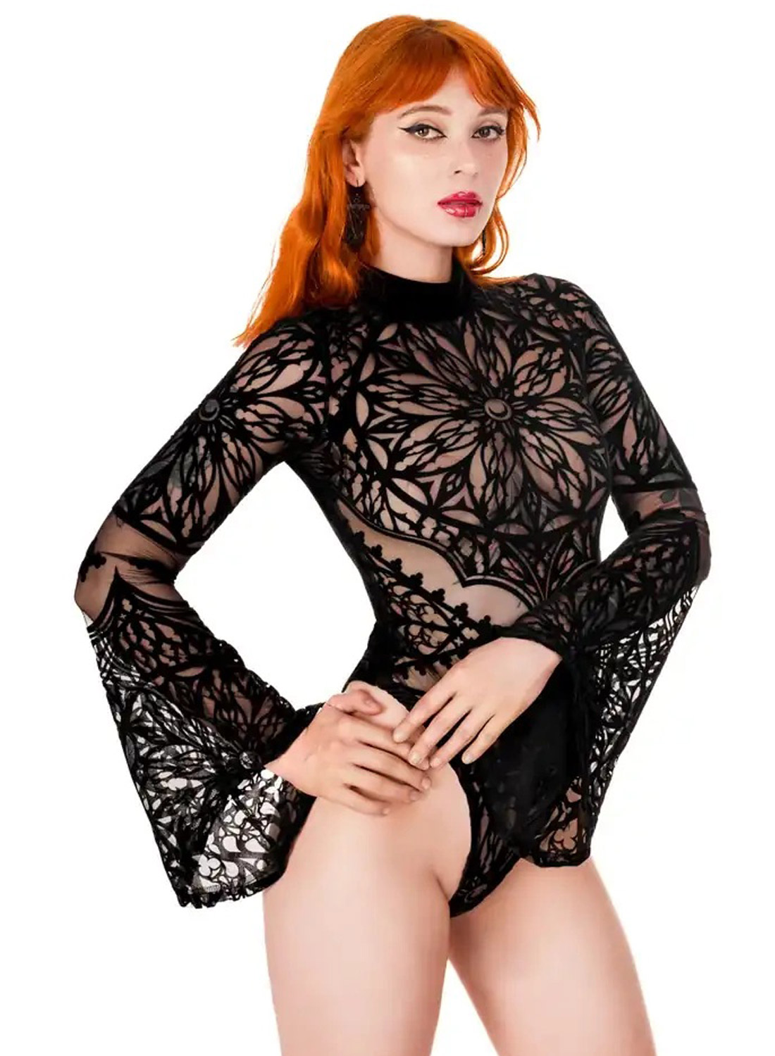 Restyle Rosarium-bodystocking