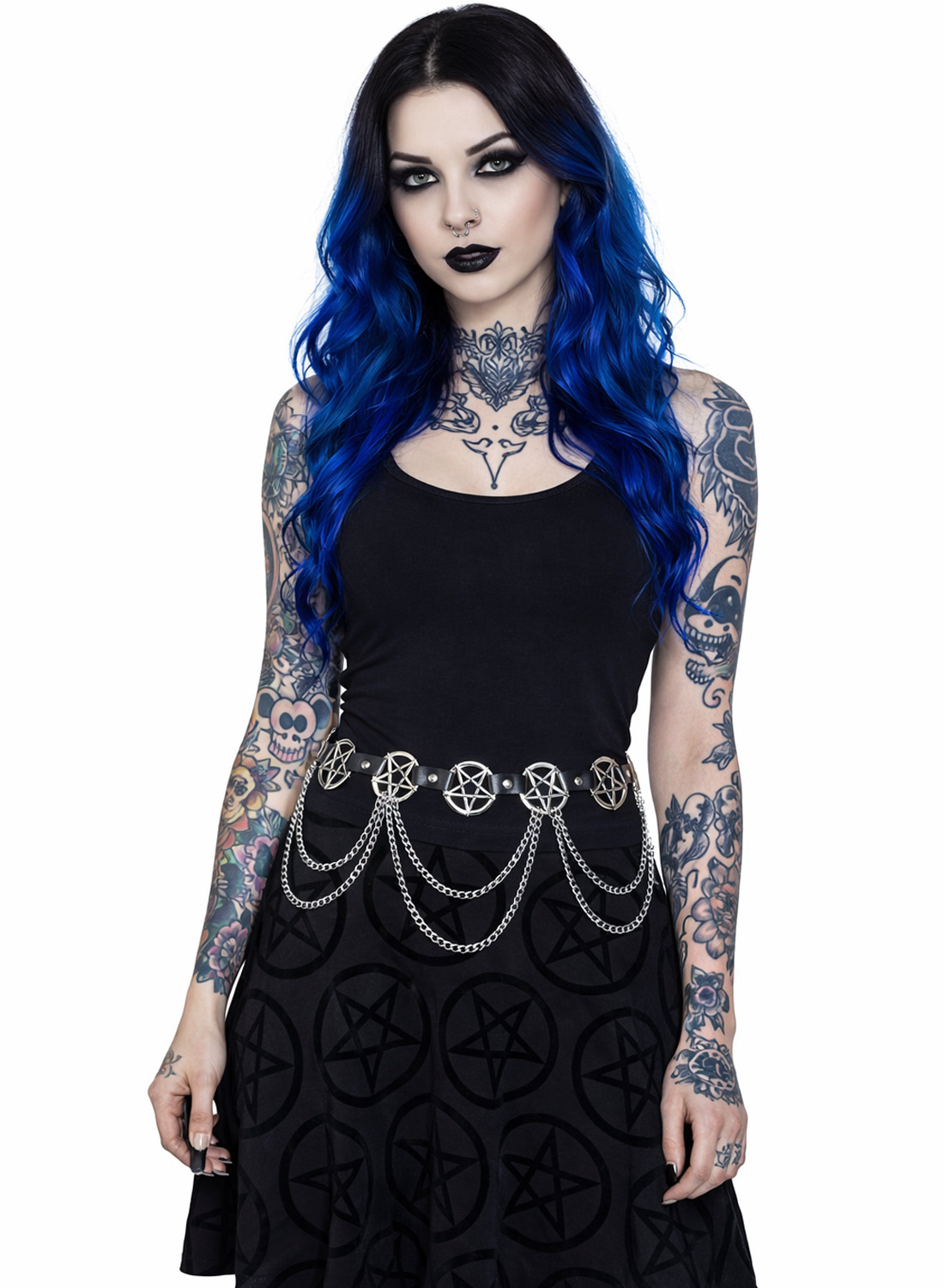 Pentagram kæde Bælte