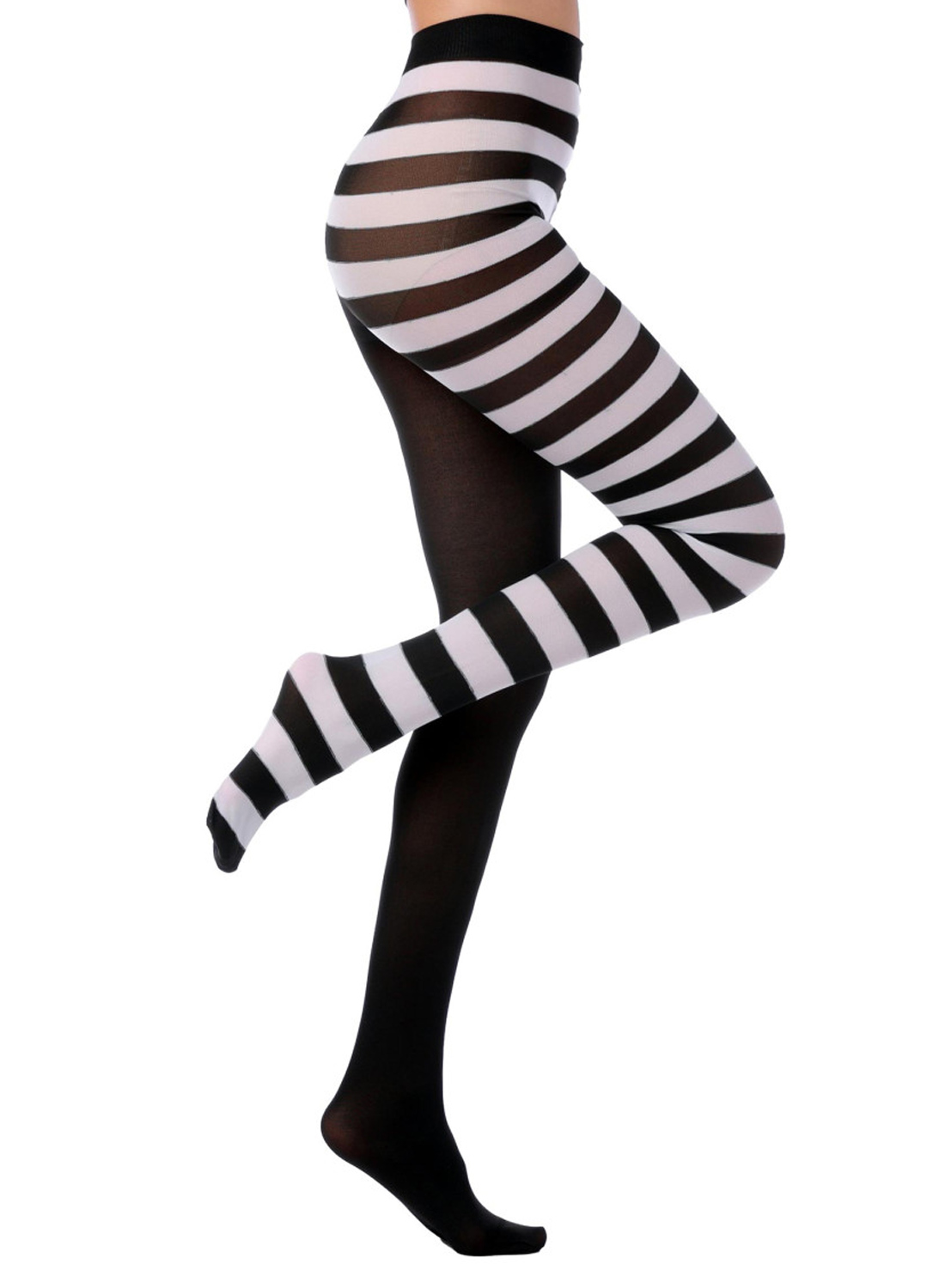 Two Face hvide strømpebukser