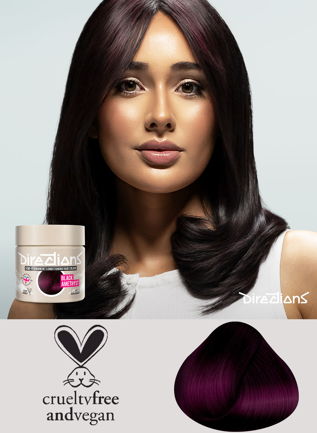 Rutevejledning Hårfarve Sort Ametyst