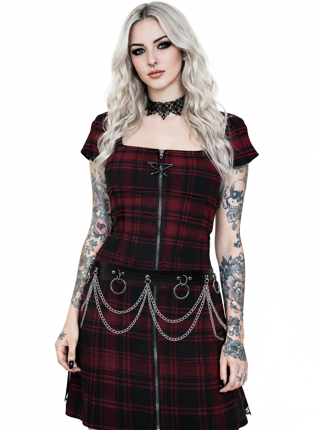 Sidekædebælte i metal