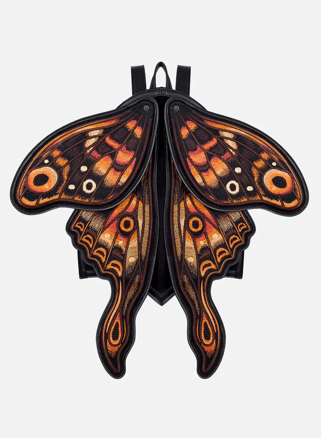 Restyle Ignis Moth gotisk rygsæk med broderet møl og bevægelige 3D-vinger
